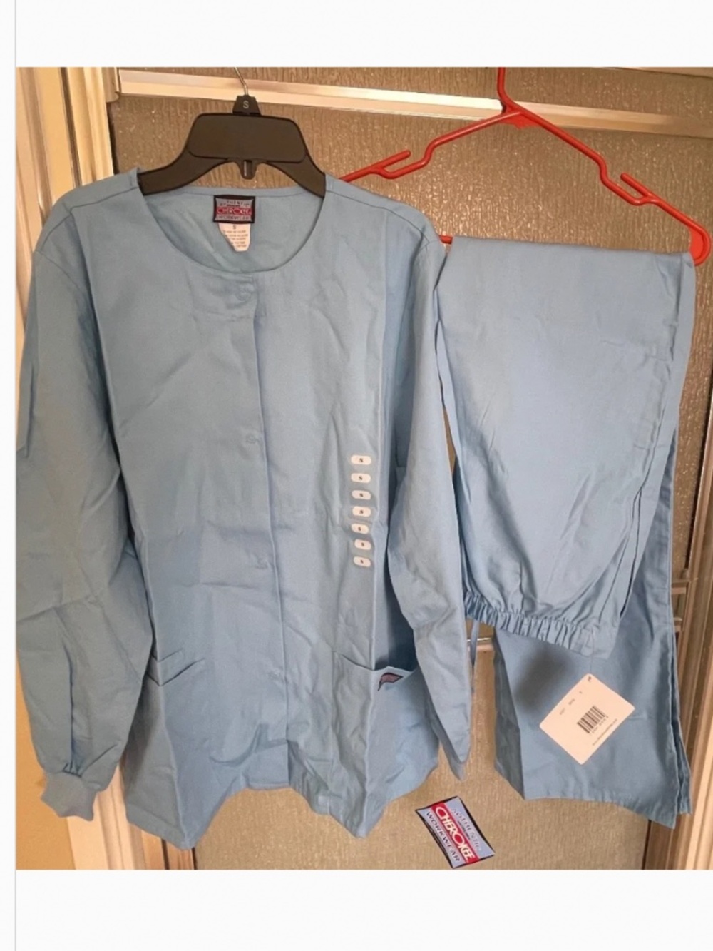 Cherokee scrub set, blue, size S, NWT - Picture 2 of 3